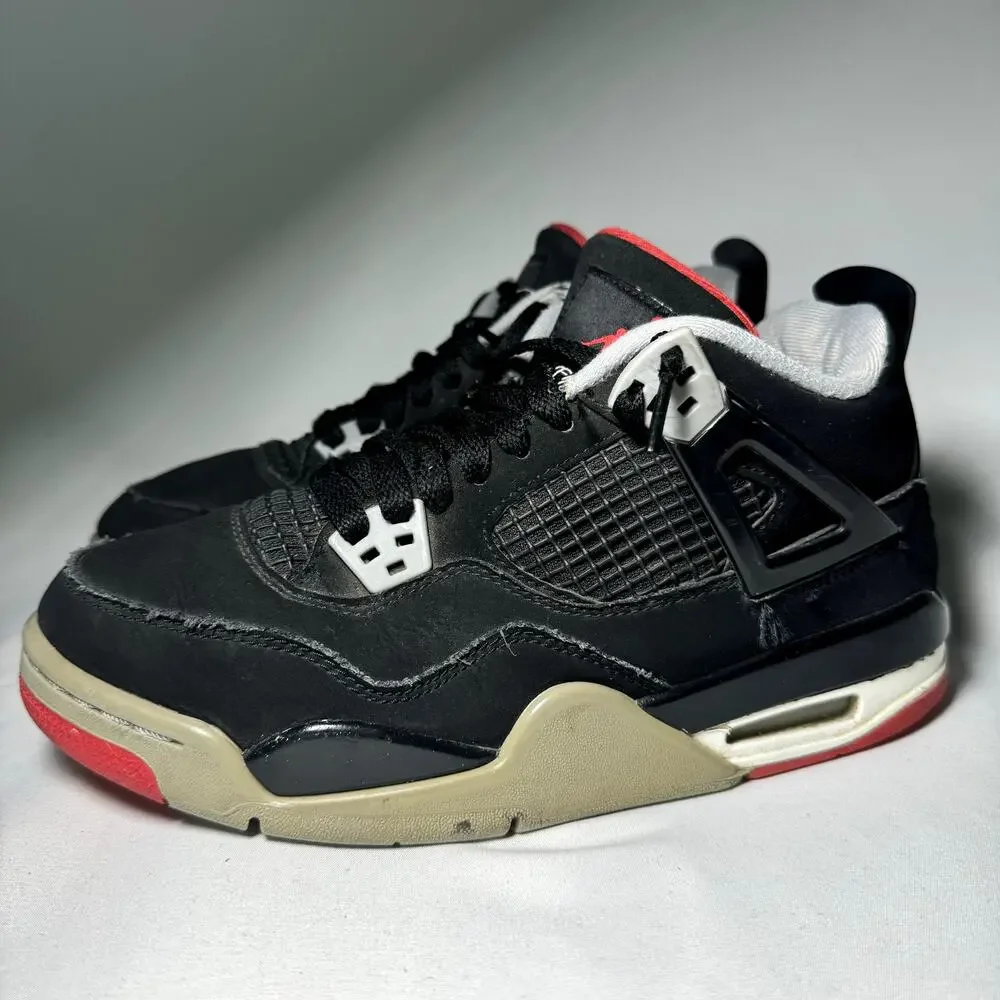 Size 6.5 - Nike Air Jordan 4 Retro OG GS Bred 2019 Men's Shoes